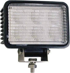 Buyers Products - 12 to 24 Volt, Clear Flood Beam Light - 1.5 Amps, 1,350 Lumens, 6 LED Lamp - USA Tool & Supply