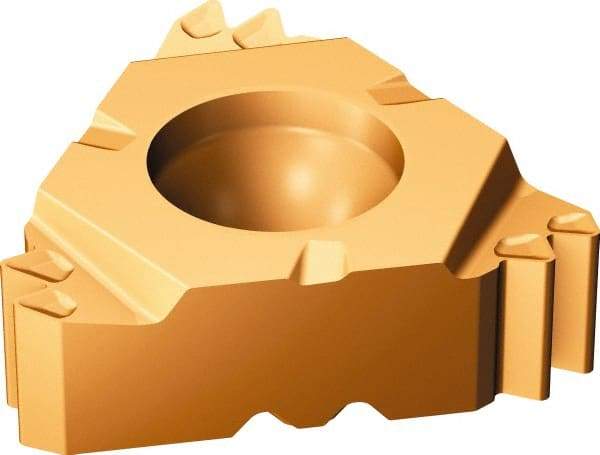 Sandvik Coromant - 266 Internal Right Hand Metric 60° Laydown Threading Insert - Grade 1125, TiCrAlN/TiAlN Coated Carbide, 9.525mm Inscribed Circle - USA Tool & Supply