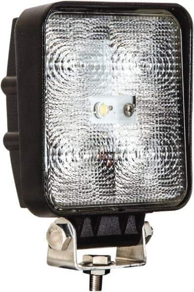 Buyers Products - 12 to 24 Volt, Clear Flood Beam Light - 1.2 Amps, 1,050 Lumens, 5 LED Lamp - USA Tool & Supply