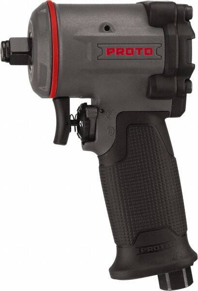 Proto - 1/2" Drive, 10,000 RPM, 635 Ft/Lb Torque Impact Wrench - Pistol Grip Handle, 1,650 IPM, 4.5 CFM, 90 psi, 1/4" NPT Inlet - USA Tool & Supply