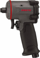 Proto - 1/2" Drive, 10,000 RPM, 635 Ft/Lb Torque Impact Wrench - Pistol Grip Handle, 1,650 IPM, 4.5 CFM, 90 psi, 1/4" NPT Inlet - USA Tool & Supply