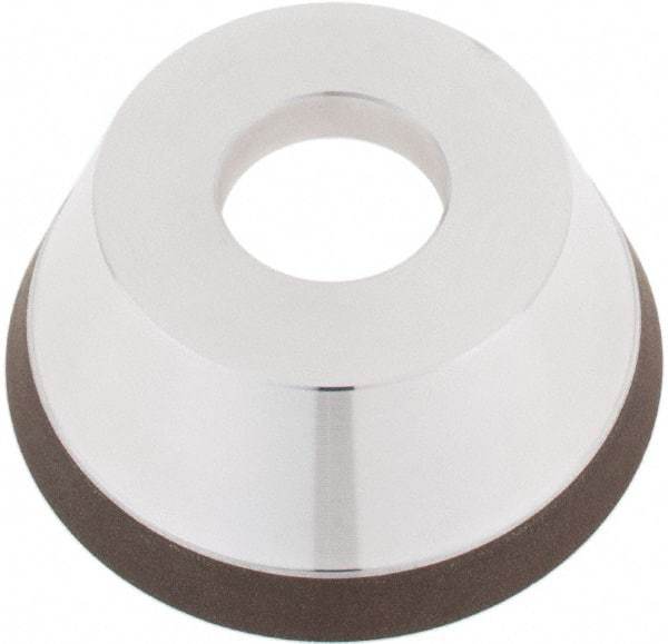 Tru-Maxx - 95mm Diam, 1-1/4" Hole Size, 1" Overall Thickness, 100 Grit, Type 11V9, Tool & Cutter Grinding Wheel - Fine Grade, CBN - USA Tool & Supply