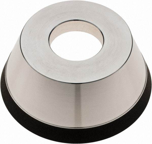 Tru-Maxx - 95mm Diam, 1-1/4" Hole Size, 1" Overall Thickness, 180 Grit, Type 11V9, Tool & Cutter Grinding Wheel - Very Fine Grade, Diamond - USA Tool & Supply