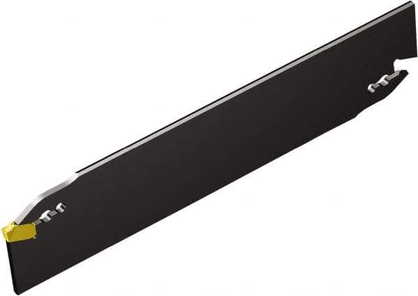 Sandvik Coromant - 80mm Max Depth of Cut, Neutral Cut, Indexable Grooving Blade - 7.68mm Insert Width, L Seat Size, QD-NN2..A Insert Style, Series CoroCut QD - USA Tool & Supply