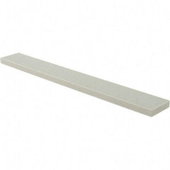 Tru-Maxx - 120 Grit Aluminum Oxide Rectangular Polishing Stone - Fine Grade, 1" Wide x 8" Long x 1/4" Thick - USA Tool & Supply