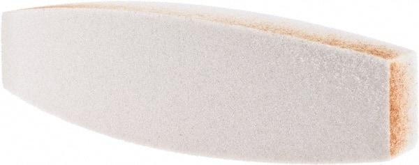 Tru-Maxx - 60 Grit Aluminum Oxide Boat (Shape) Polishing Stone - Medium Grade, 2-1/2" Wide x 9" Long x 1-1/2" Thick - USA Tool & Supply