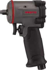 Proto - 3/8" Drive, 6,000 RPM, 445 Ft/Lb Torque Impact Wrench - Pistol Grip Handle, 1,260 IPM, 3 CFM, 90 psi, 1/4" NPT Inlet - USA Tool & Supply