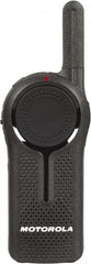 Motorola - 300,000 Sq Ft Range, 6 Channel, 1 Watt, Series DLR, Professional Two Way Radio - ISM Band, 900 Hz, Lithium-Ion Battery, 14 hr Life, Plastic, 4.2" High x 1.7" Wide x 0.9" Deep, Cloning, Low Battery Alerts, Mil Spec 810/IP54 - USA Tool & Supply