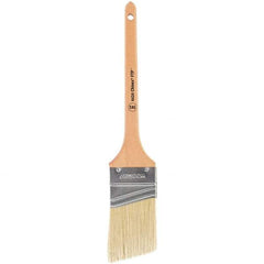 Wooster Brush - 2-1/2" Angled Synthetic Sash Brush - 2-11/16" Bristle Length, 7-1/2" Maple Handle - USA Tool & Supply