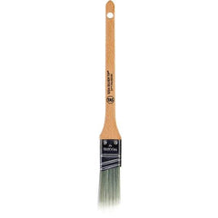 Wooster Brush - 1" Angled Polyester Sash Brush - 2-3/16" Bristle Length, 6-5/8" Wood Handle - USA Tool & Supply