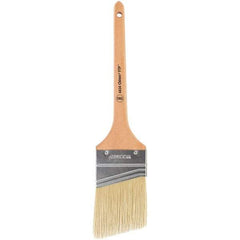 Wooster Brush - 1" Flat Polyester Varnish Brush - 2-3/16" Bristle Length, 4-13/16" Wood Handle - USA Tool & Supply