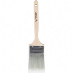 Wooster Brush - 2-1/2" Flat Polyester Sash Brush - 2-15/16" Bristle Length, 7-1/2" Wood Handle - USA Tool & Supply