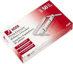 ACCO - 50 Piece Paper File Fasteners - 5.4" Long - USA Tool & Supply