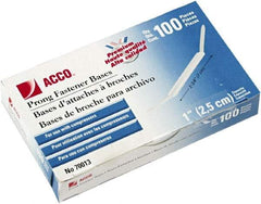 ACCO - 100 Piece Paper File Fasteners - 5-1/2" Long - USA Tool & Supply