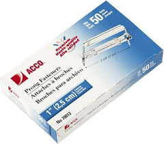 ACCO - 50 Piece Paper File Fasteners - 5-1/2" Long - USA Tool & Supply