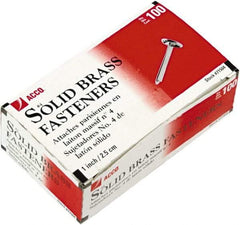 ACCO - 100 Piece Paper File Fasteners - 1" Long - USA Tool & Supply