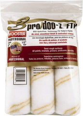 Wooster Brush - 1/2" Nap, 9" Wide Paint Roller - Semi-Rough Texture, Woven - USA Tool & Supply