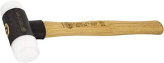 Osca - 24 oz Head 2" Face Diam Iron Soft Face Dead Blow Hammer with Tips - 12-39/64" OAL, Hickory Handle - USA Tool & Supply