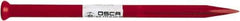 Osca - 12" OAL x 13/32" Blade Width Brick Chisel - Chrome Vanadium Steel Handle - USA Tool & Supply