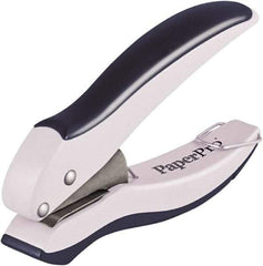 PaperPro - Paper Punches Type: 10 Sheet Manual One Hole Punch Color: Gray - USA Tool & Supply