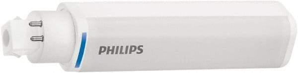 Philips - 8 Watt LED Commercial/Industrial 4 Pin Lamp - 2,700°K Color Temp, 900 Lumens, 120, 270, 347 Volts, Plug-in-Horizontal, 40,000 hr Avg Life - USA Tool & Supply