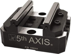 5th Axis - 125mm Jaw Width, 74mm High x 150mm Long x 125mm Wide Vise - For Use with 5 Axis Workholding Systems - USA Tool & Supply
