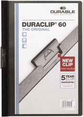 DURABLE - 11" Long x 8" Wide Report Cover - Black - USA Tool & Supply