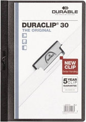DURABLE - 11" Long x 8" Wide Report Cover - Black - USA Tool & Supply