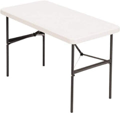 ALERA - 24" Long x 48" Wide x 29" High, Folding Table - Platinum - USA Tool & Supply
