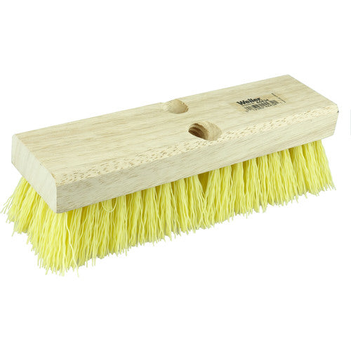 10″ Deck Scrub Brush, Polypropylene Fill - USA Tool & Supply