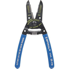 Imperial - 16 to 26 AWG Capacity Wire Stripper/Cutter - 6" OAL, Hardened Steel with Cushion Grip Handle - USA Tool & Supply