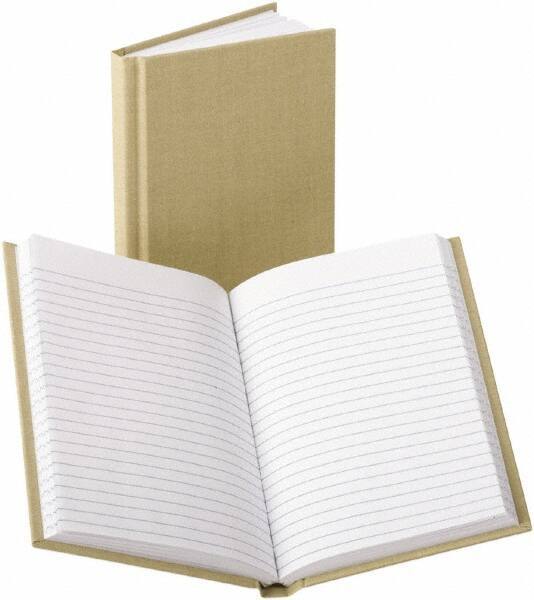 Boorum & Pease - 96 Sheet, 4-3/8 x 7", Memo Book (Side Bound) - Tan - USA Tool & Supply