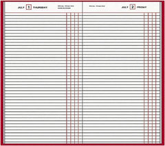 AT-A-GLANCE - 210 Sheet, 7-11/16 x 12-1/8", Composition Book - Red - USA Tool & Supply