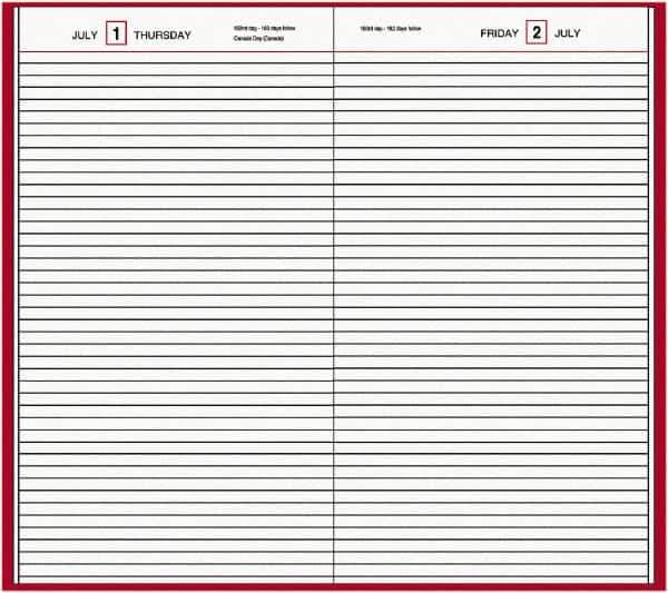 AT-A-GLANCE - 200 Sheet, 7-11/16 x 12-1/8", Composition Book - Red - USA Tool & Supply