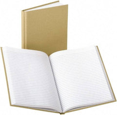 Boorum & Pease - 96 Sheet, 5-7/8 x 9", Memo Book (Side Bound) - Tan - USA Tool & Supply