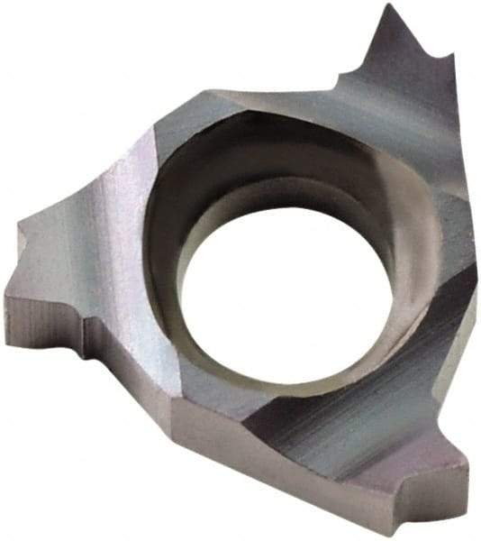 Hertel - 06IL Internal Left Hand ISO Laydown Threading Insert - Grade HG225TR, TiAlN Coated Carbide, 5/32" Inscribed Circle - USA Tool & Supply