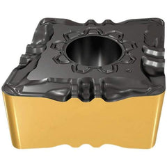 Iscar - CNMG332 F3P Grade IC807 Carbide Turning Insert - TiAlN/TiN Finish, 80° Diamond, 9.52mm Inscr Circle, 4.76mm Thick, 0.8mm Corner Radius - USA Tool & Supply