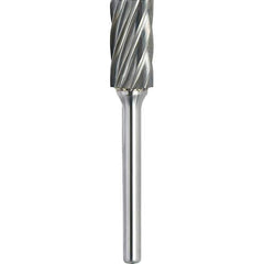 Made in USA - 3/4" Cut Diam, 3/8" Shank Diam, Cylinder Head Aluma Cut Burr - Carbide, 1" LOC, 2-3/4" OAL - USA Tool & Supply