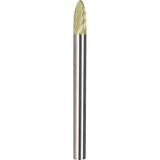 Made in USA - 1/8" Cut Diam, 1/8" Shank Diam, Tree with Radius Head Chipbreaker Cut Burr - Carbide, 5/8" LOC, 1-1/2" OAL - USA Tool & Supply