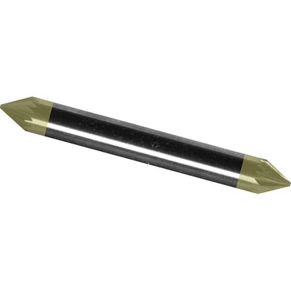 Made in USA - 6mm Cut Diam, 0.2362" Shank Diam, Cone Head Diamond Cut Burr - Carbide, 4mm LOC, 50mm OAL - USA Tool & Supply