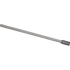 Made in USA - 1/2" Cut Diam, 0.2362" Shank Diam, Cylinder Head Chipbreaker Cut Burr - Carbide, 25mm LOC, 175mm OAL - USA Tool & Supply