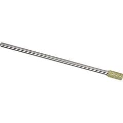 Made in USA - 5/8" Cut Diam, 1/4" Shank Diam, Cylinder Head Aluma Cut Burr - Carbide, 1" LOC, 7" OAL - USA Tool & Supply