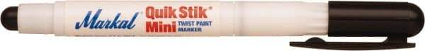 Markal - Black Solid Paint Marker - Fine Medium Tip, Alcohol Base Ink - USA Tool & Supply