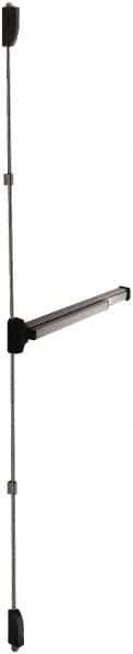 Falcon - Nonhanded, Surface Vertical Rod - Aluminum Finish, 30 to 36" Door Width, Grade 1 - USA Tool & Supply