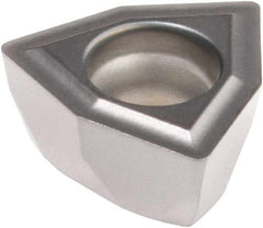 Kennametal - DFT030304 GD Grade KCU40 Carbide Indexable Drill Insert - TiN/TiAlN Finish, Trigon, 6mm Inscribed Circle - USA Tool & Supply