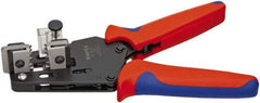 Knipex - 15 to 10 AWG Capacity Precision Wire Stripper - 7-1/2" OAL, Plastic Cushion Handle - USA Tool & Supply