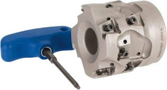 Iscar - 12 Inserts, 2-1/2" Cut Diam, 1" Arbor Diam, 1.41" Max Depth of Cut, Indexable Square-Shoulder Face Mill - 0/90° Lead Angle, 2.362" High, T490 LN.. 1306 Insert Compatibility, Through Coolant, Series Helitang - USA Tool & Supply