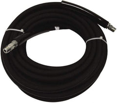 Value Collection - 50' Long, 3/8" Fitting, Male Rigid x Male Swivel Fitting, -40 to 310°F, Synthetic Rubber High Temp & High Pressure Hose - 3/8" Inside x 5/8" Outside Diam, Black, 3,000 psi - USA Tool & Supply