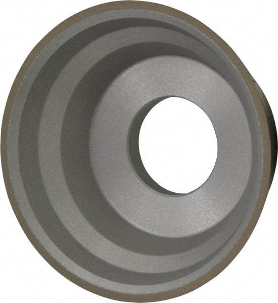 Norton - 3-3/4" Diam, 1-1/4" Hole Size, 1-1/2" Overall Thickness, 320 Grit, Type 11 Tool & Cutter Grinding Wheel - Extra Fine Grade, Diamond, R Hardness, Resinoid Bond - USA Tool & Supply