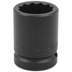 SK - Impact Socket - 3/4"DR 12PT 1-1/16" THIN WALL IMPACT SOCKET - USA Tool & Supply